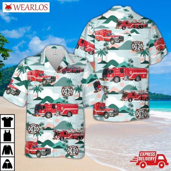 Texas Irving Fire Department Hawaiian Shirt