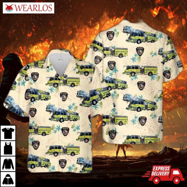 Texas Klein Volunteer Fire Department Hawaiian Shirt