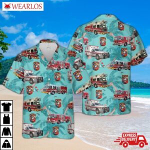 Texas Mesquite Fire Department Hawaiian Shirt