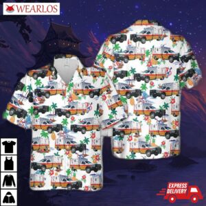 Texas San Marcos Hays County Ems Hawaiian Shirt