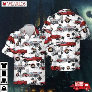 Texas Town Of Addison Fire Department Hawaiian Shirt