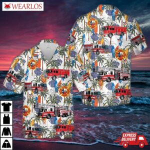 Texas Waco Fire Department Hawaiian Shirt