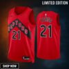 Thaddeus Young 21 -23 Toronto Raptors Red Icon Edition Jersey Swingman