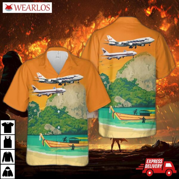 Thai Airways International Boeing 747 Old Livery Hawaiian Shirt