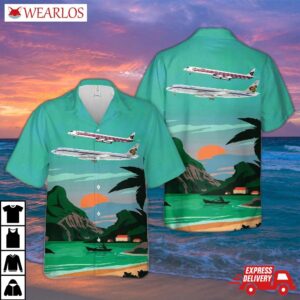 Thai Airways International Dc-8 Old Livery Hawaiian Shirt