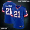 Tiki Barber New York Giants Classic Retired Player Game Jersey - Royal Nfl