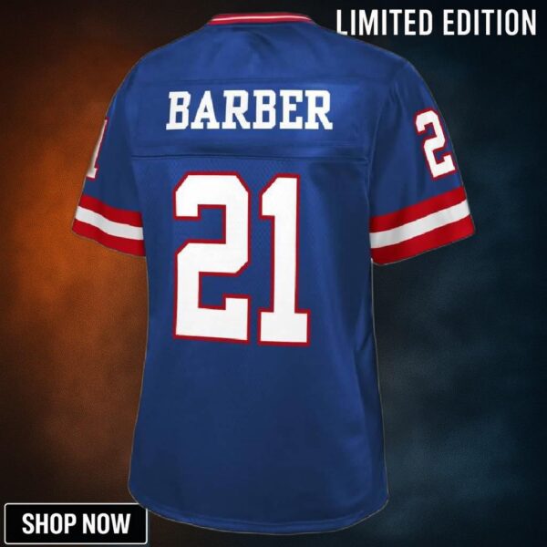 Tiki Barber New York Giants Nfl Pro Line Womens Retired Player Jersey - Royal