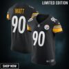 Tj Watt Pittsburgh Steelers Vapor Elite Player Jersey Black Nfl