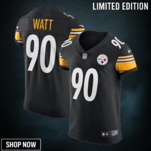 Tj Watt Pittsburgh Steelers Vapor Elite Player Jersey Black Nfl