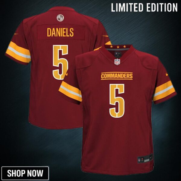 Toddler Washington Commanders Jayden Daniels Nike Burgundy Game Jersey