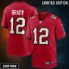Tom Brady 12 Tampa Bay Buccaneers Game Jersey - Red