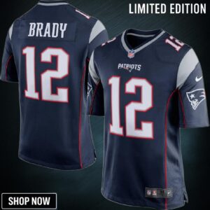 Tom Brady New England Patriots Nike Game Jersey - Navy Blue/silver