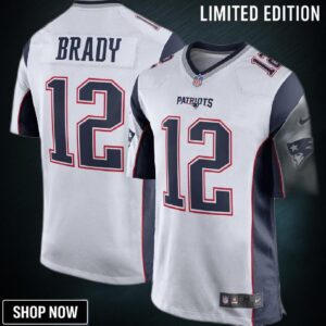 Tom Brady New England Patriots Nike Game Jersey - White/navy Blue