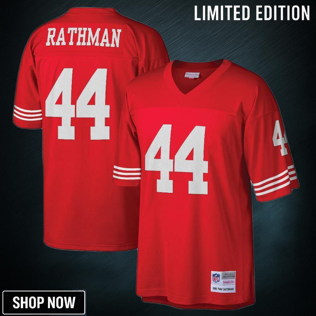 Tom Rathman San Francisco 49ers Mitchell & Ness Retired Player Legacy Replica Jersey - Scarlet Nfl
