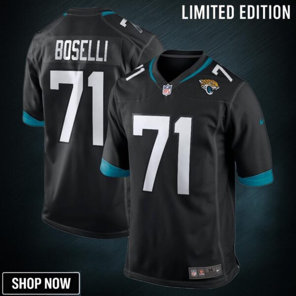 Tony Boselli Jacksonville Jaguars Game Retired Player Jersey - Black Nfl