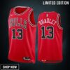 Tony Bradley 13 -23 Chicago Bulls Red Icon Edition Jersey Swingman