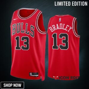 Tony Bradley 13 -23 Chicago Bulls Red Icon Edition Jersey Swingman
