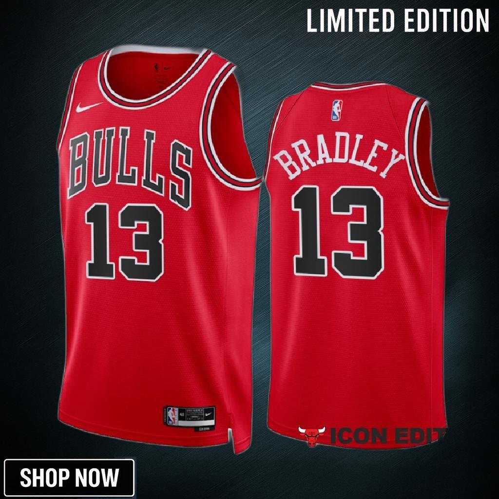 Tony Bradley 13 -23 Chicago Bulls Red Icon Edition Jersey Swingman