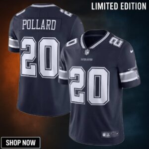 Tony Pollard 20 Dallas Cowboys Vapor Limited Jersey - Navy