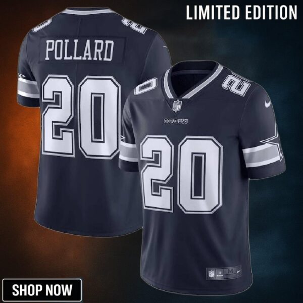 Tony Pollard 20 Dallas Cowboys Vapor Limited Jersey - Navy