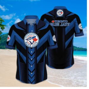 Toronto Blue Jays Striking Lines Jersey Hawaiian Shirt