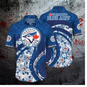 Toronto Blue Jays Tropical Waves Hawaiian Shirt
