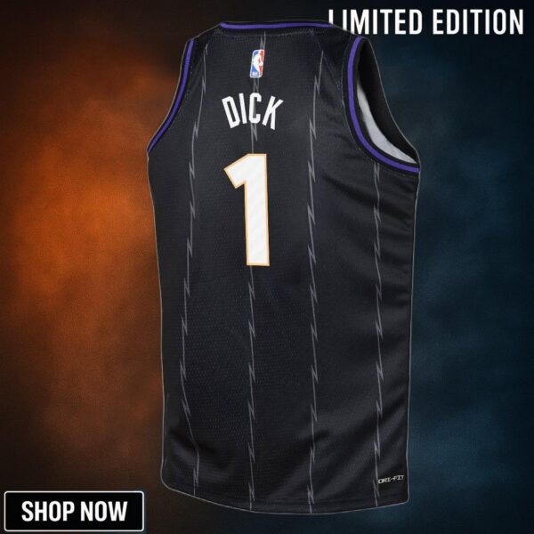 Toronto Raptors Nike City Edition Swingman Jersey - Black Grady Dick Youth