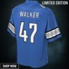 Tracy Walker Detroit Lions Nfl Pro Line Historic Logo Player Jersey - Blue