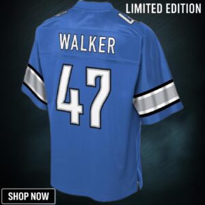 Tracy Walker Detroit Lions Nfl Pro Line Historic Logo Player Jersey - Blue