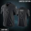 Trevon Diggs 7 Dallas Cowboys Black Reflective Limited Jersey - Men