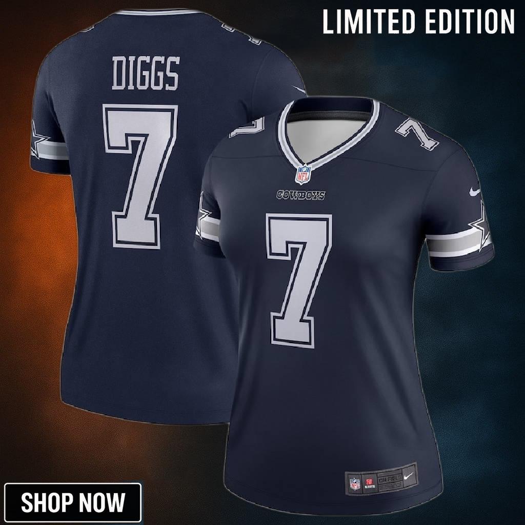 Trevon Diggs 7 Dallas Cowboys Women's Legend Jersey - Navy