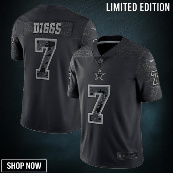 Trevon Diggs Dallas Cowboys Rflctv Limited Jersey - Black