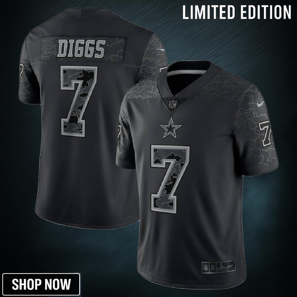 Trevon Diggs Dallas Cowboys Rflctv Limited Jersey - Black