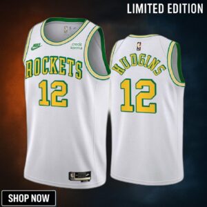 Trevor Hudgins 12 Houston Rockets White Classic Edition Jersey -23 Swingman