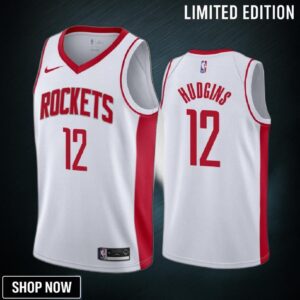 Trevor Hudgins 12 Houston Rockets White Jersey -23 Association Edition Swingman
