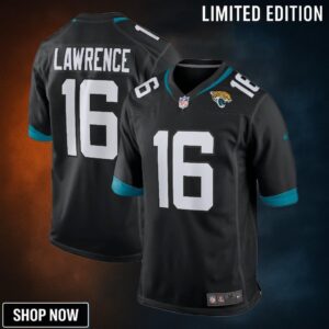 Trevor Lawrence Jacksonville Jaguars Alternate Game Jersey - Black Nfl