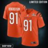 Trey Hendrickson 91 Cincinnati Bengals Super Bowl Lvii Champions Men Alternate Game Jersey - Orange