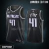 Trey Lyles 22 Sacramento Kings Black Men Jersey -23 Statement Edition Swingman
