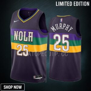 Trey Murphy 3D 25 New Orleans Pelicans Purple Jersey -23 City Edition Swingman