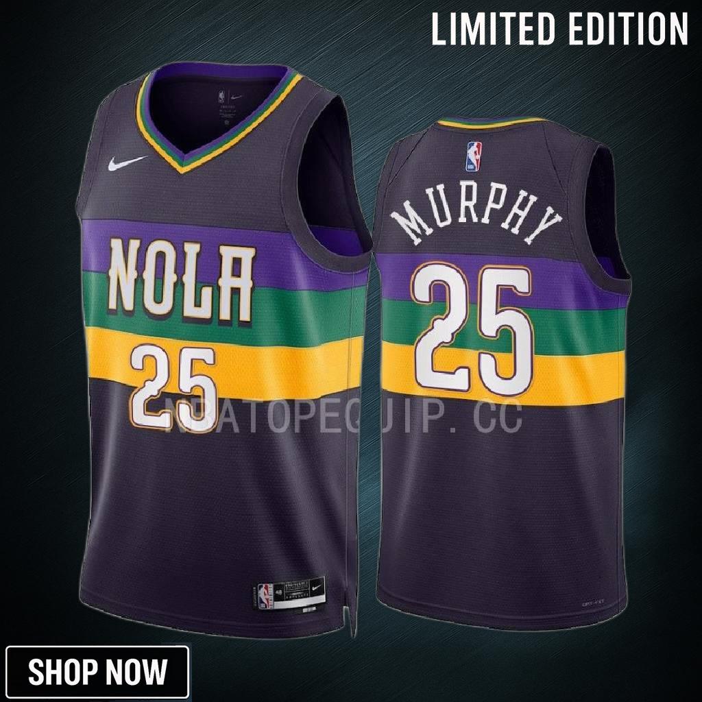 Trey Murphy 3D 25 New Orleans Pelicans Purple Jersey -23 City Edition Swingman