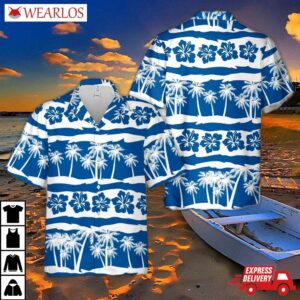 Tropical Frangipani Seamless Pattern Hawaiian Shirt