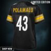 Troy Polamalu Pittsburgh Steelers Nfl Pro Line Womens Retired Player Jersey - Black