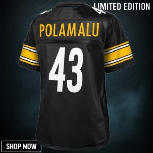Troy Polamalu Pittsburgh Steelers Nfl Pro Line Womens Retired Player Jersey - Black