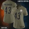 Troy Polamalu Pittsburgh Steelers Women's Salute To Service Retired Player Limited Jersey - Olive