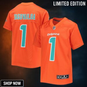 Tua Tagovailoa Miami Dolphins Inverted Team Game Jersey - Orange Nfl