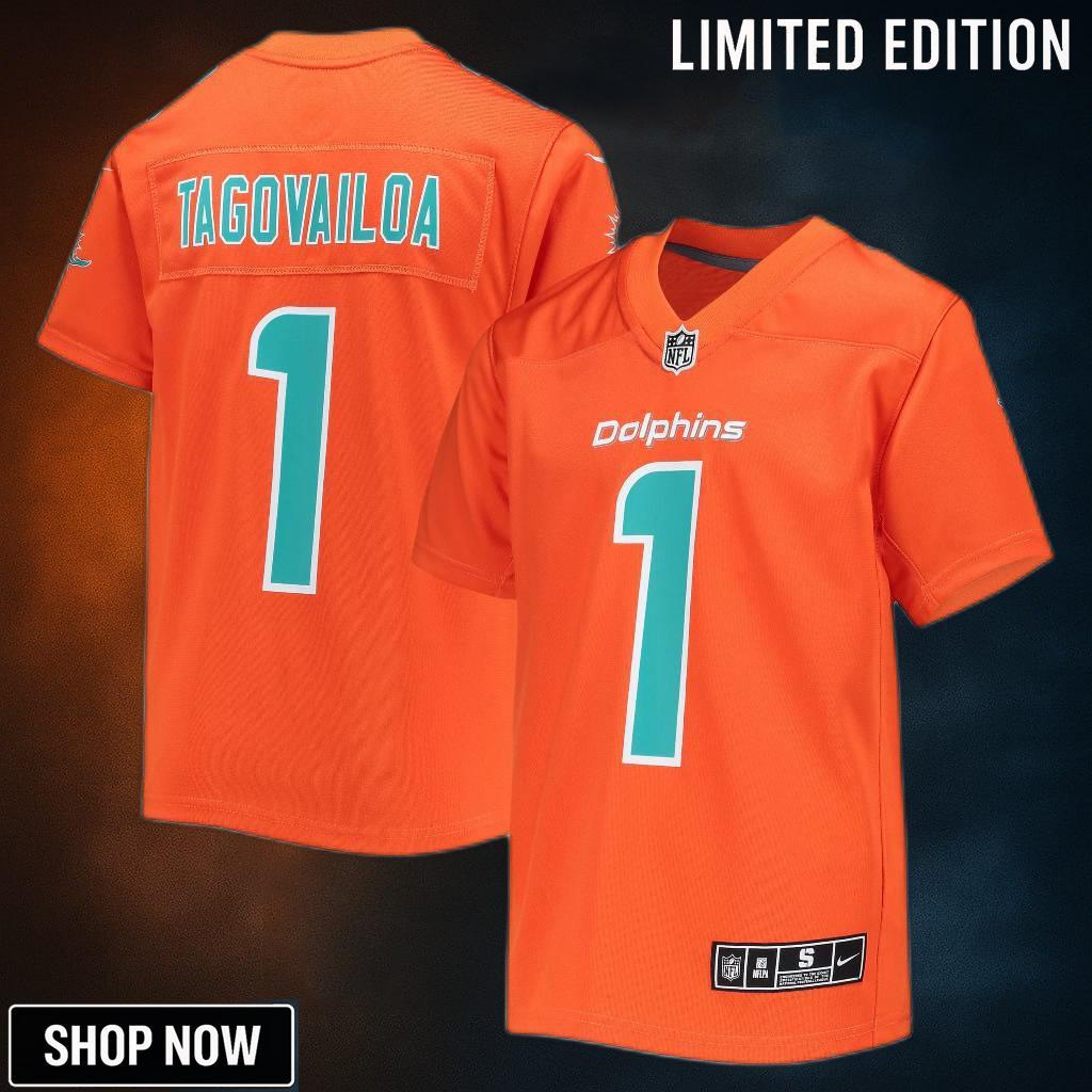 Tua Tagovailoa Miami Dolphins Inverted Team Game Jersey - Orange Nfl