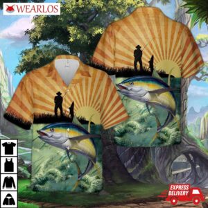 Tuna Fishing Retro Hawaiian Shirt