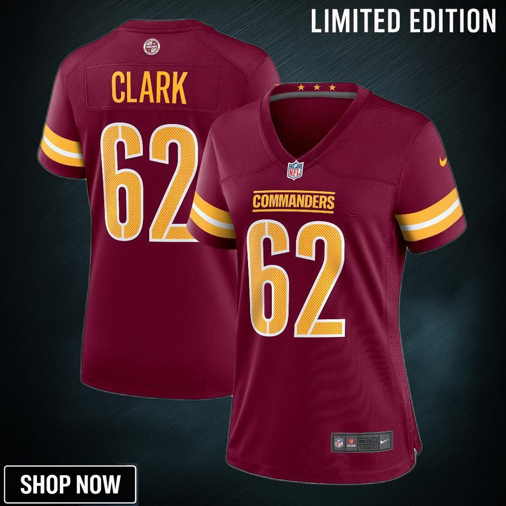Tyler Clark Washington Commanders Womens Game Jersey - Burgundy Nfl