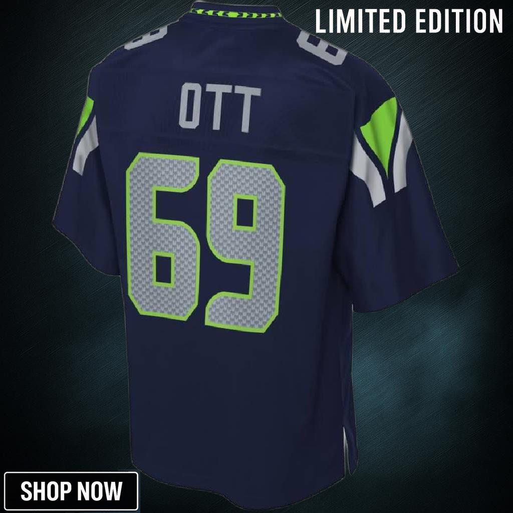 Tyler Ott Seattle Seahawks Nfl Pro Line Player Jersey - College Navy