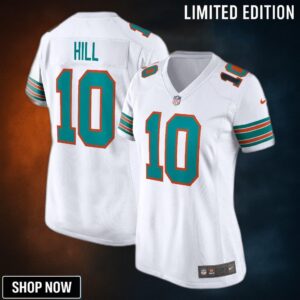 Tyreek Hill Miami Dolphins Womens Alternate Game Jersey White Nfl